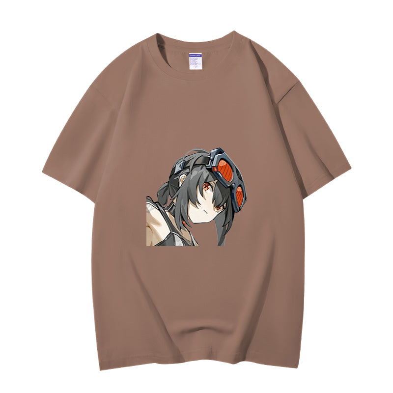 Fashion Anime Zenless Zone Zero Grace Howard 230g GSM Hipster Style Oversized Cotton T-shirt