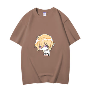 Fashion Anime Honkai: Star Rail Aventurine 230g GSM Hipster Style Oversized Cotton T-shirt