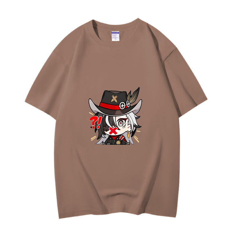 Fashion Anime Honkai: Star Rail Boothill 230g GSM Hipster Style Oversized Cotton T-shirt