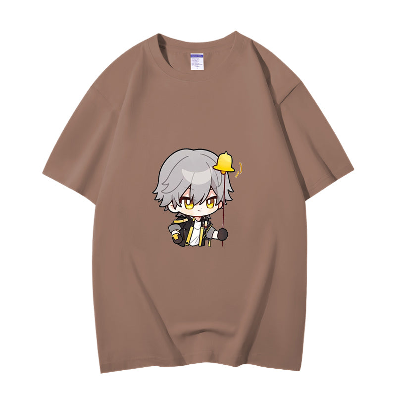 Fashion Anime Honkai Star Rail Trailblazer 230g GSM Hipster Style Oversized Cotton T-shirt