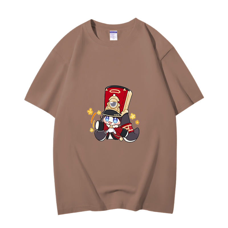 Fashion Anime Honkai Star Rail Pom-Pom 230g GSM Hipster Style Oversized Cotton T-shirt