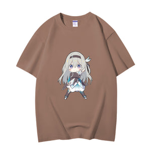 Fashion Anime Honkai: Star Rail Firefly 230g GSM Hipster Style Oversized Cotton T-shirt