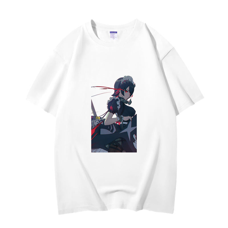 Fashion Anime Zenless Zone Zero Ellen Joe 230g GSM Hipster Style Oversized Cotton T-shirt