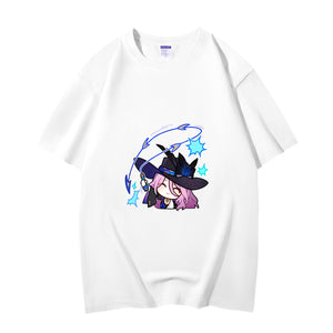 Fashion Anime  Honkai: Star Rail Jade 230g GSM Hipster Style Oversized Cotton T-shirt