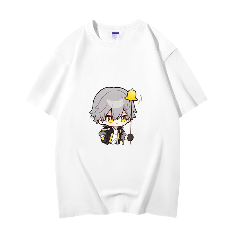 Fashion Anime Honkai Star Rail Trailblazer 230g GSM Hipster Style Oversized Cotton T-shirt