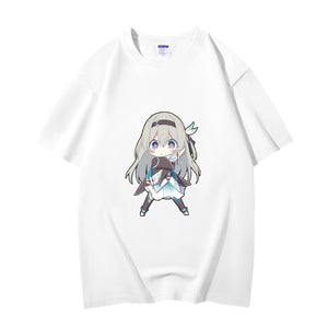 Fashion Anime Honkai: Star Rail Firefly 230g GSM Hipster Style Oversized Cotton T-shirt