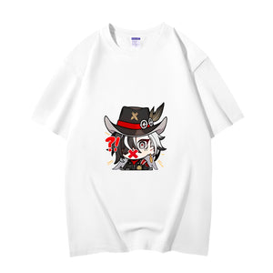 Fashion Anime Honkai: Star Rail Boothill 230g GSM Hipster Style Oversized Cotton T-shirt