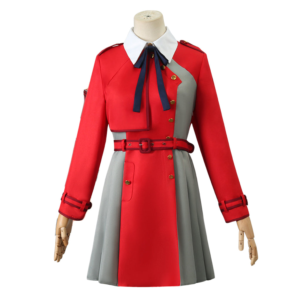 Rulercosplay Anime Lycoris Recoil Nishikigi Chisato Red uniform Cospla