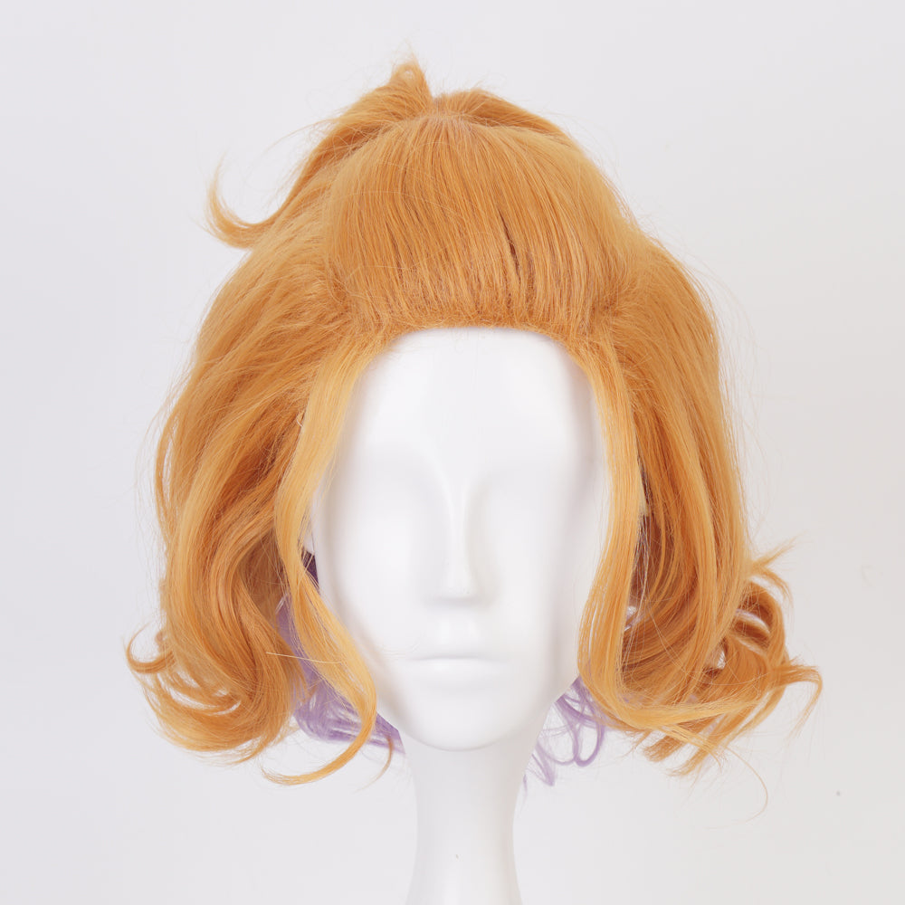 Short orange cosplay deals wig