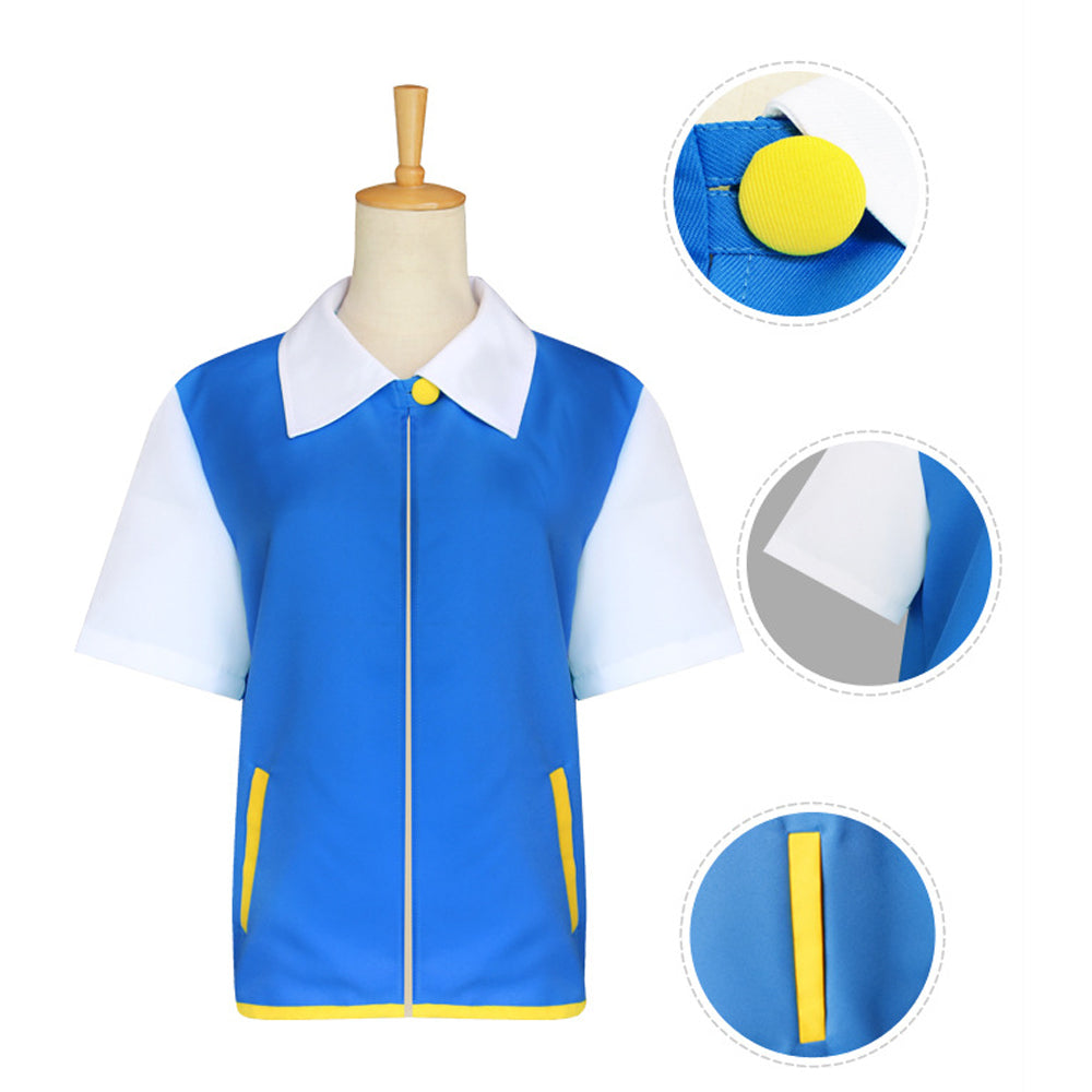 Rulercosplay Anime Pokemon Ash Ketchum Cosplay Costume