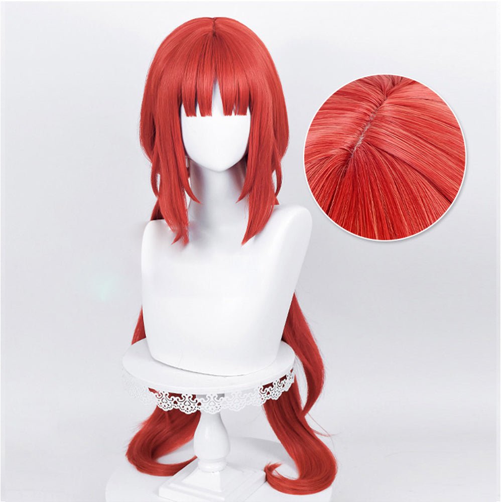 Rulercosplay Anime Genshin Impact Nilou Red Long Cosplay Wig